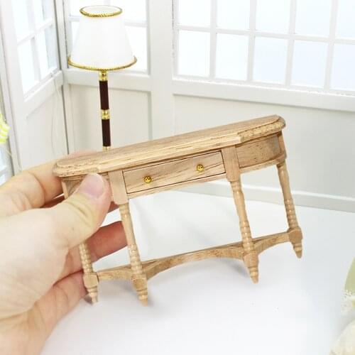 1/12 Doll House Dollhouse Writing Desk Miniature Table Model Decor Ornament