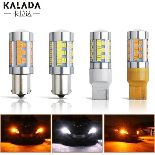 1X No hyper flash Canbus Car Led High Power Tail Lamp 1156 BA15S P21W T20 7440 W21W Brake Light 12V Auto Turn Signal Lights Bulb