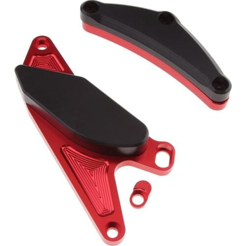 1 Set Engine Cover Crash Slider Pad with Mounting Bolts for Suzuki GSXR600 GSXR750 K6 K8 06-10