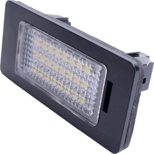 12V LED License Plate Lights Bulb For BMW E39 E60 E82 E70 E90 E92 X3/5/6 6000K Xenon White Error Free License Bulb