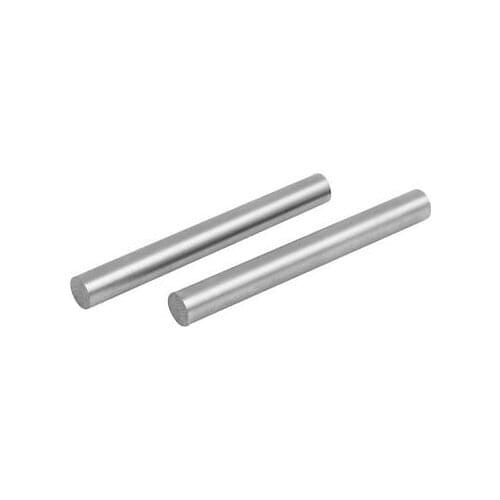 11mm Dia 100mm Length HSS Round Shaft Rod Bar Lathe Tools Gray 2pcs