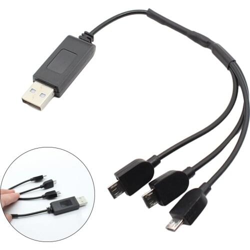 3-in-1 DC3.7V USB Charger Cable Lipo Battery Quick Balance Charging Adapter for Wltoys XK K127 Remote Control RC Helicopter Accs