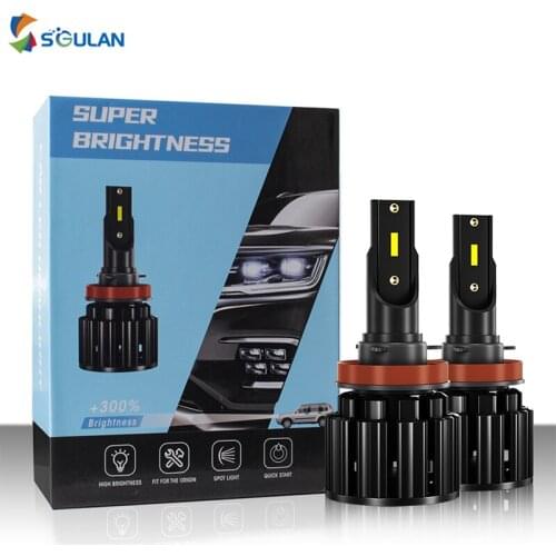 4Pcs Two Pairs Car Led Head Lights Super Bright 1860smd H1 H3 H4 H7 Motorcycle LED Head Bulbs H119005 9006 6000K Auto Headlamps