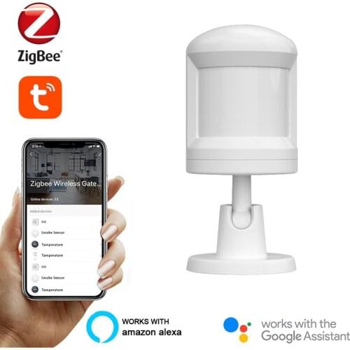 Tuya ZigBee PIR Sensor IFTTT Battery Powered Smart Wireless WIFI PIR Motion Sensor Detector Home Alarm System ZigBee PIR Sensor