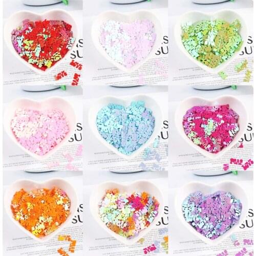 Letter LOVE sequins childrens handmade DIY sequins jewelry accessories crystal mud Epoxy filled beads wedding decoration sequin