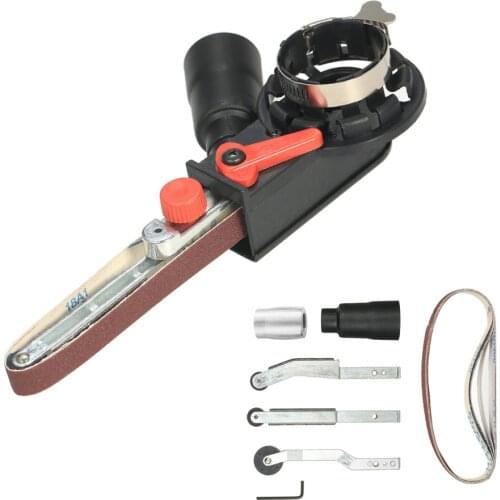 DIY Sander Sanding Belt Adapter Bandfile Belt Sander for 100mm 4" Electric Angle Grinder Woodworking Grinding Power Tools