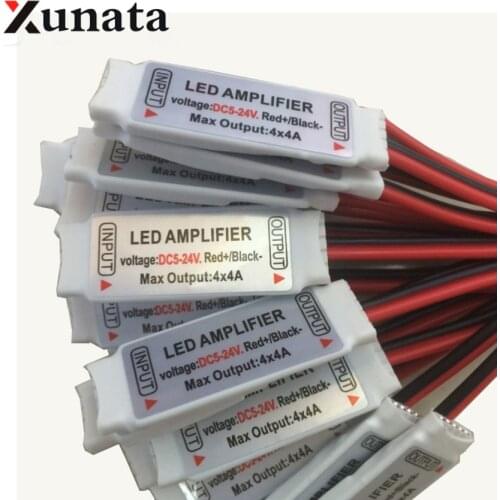 DC5-24V 5pin Led Mini RGBW Amplifier 4CH x 4A for 5050 2835 RGBW LED Strip Light RGB