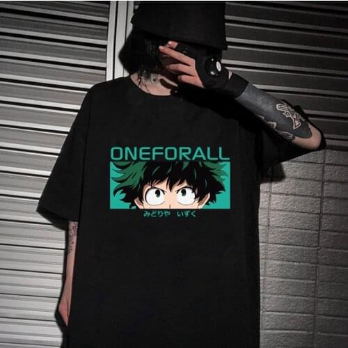 My Hero Academia T Shirt Summer Short Sleeve Boku T Shirt Men Funny T Shirts