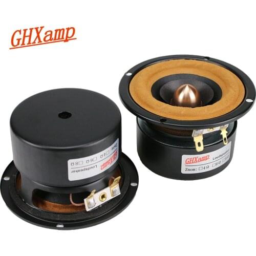 GHXAMP 3 Inch Full Range Speaker Tweeter MID Bass Speaker Cloth bullet HIFI Unit Computer TV Bluetooth Audio 98Hz-20KHz 1Pairs