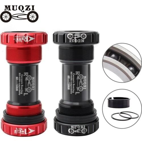 MUQZI Ceramic Bearing Bottom Bracket Parts BB68-73mm Central axis Thread formula for Shimano SRAM crankset Mountain Bike Road