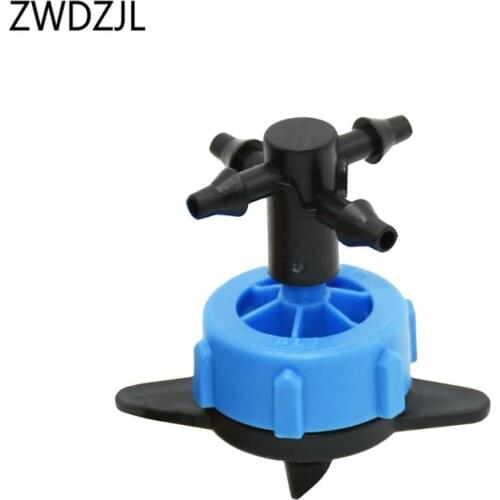 8L Dripper water splitter 4-way Cross arrow dropper water debit drip irrigation Pressure Compensating Emitter 10PCS