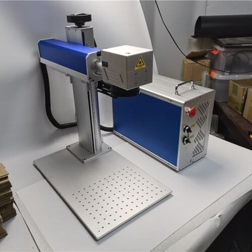 Mini Fiber Laser Nameplate Marking Machine 30W 50W Raycus Metal Engraver Engraving For PVC Plastic Stainless Steel Gold Aluminum