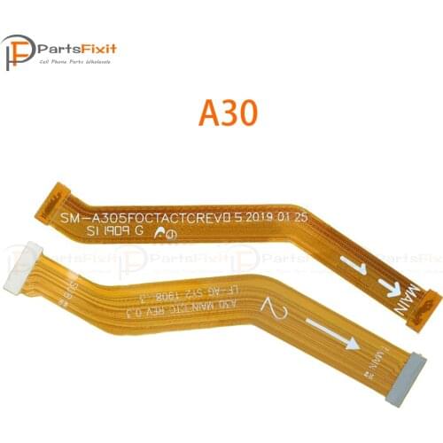 Motherboard Flex Cable + LCD Flex Cable For Sam A30 Motherboard Main Board Connector LCD Display Flex Cable Replacement Parts