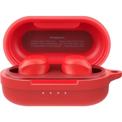 Soft Silicone Cover Dust-resistant Shell Compatible with -TOZO NC9 Earbuds Charging Case Protective Case