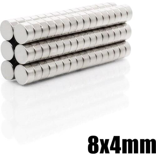 5-1000Pcs 8x4 Neodymium Magnet 8mm x 4mm N35 NdFeB Round Super Powerful Strong Permanent Magnetic imanes Disc 8*4