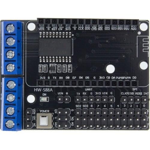 NodeMCU Motor Shield Board L293D for ESP-12E from ESP8266 esp 12E diy rc toy wifi rc smart car remote control