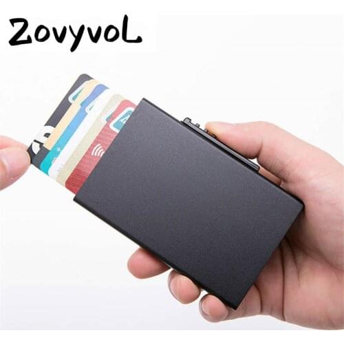 ZOVYVOL 2020 new Thin Card Case for Men and Women Business Card Holder Function Passport Cover RFID High Quality Slim Purse
