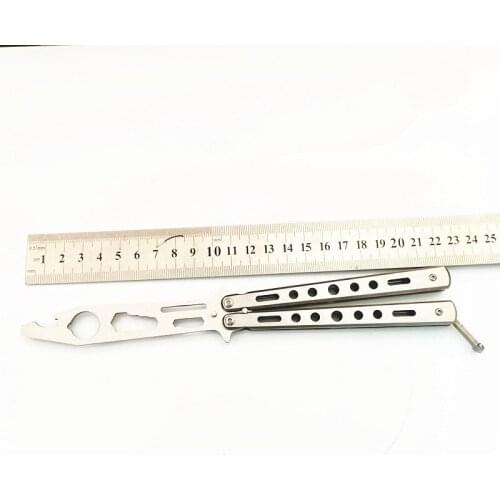 Knife Balisong Training Knife Multifunctional Bottle Opener Edc Multifunctional Balisong Practice Knife