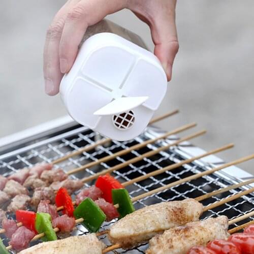 Outdoor BBQ Portable Spice Jar Salt and Pepper Seasoning Bottle Kitchen Flip Four in one Condiment Storage Container