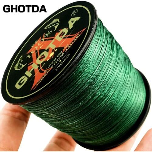 GHOTDA 4 Braided Fishing Line Length:300m/330yds Diameter:0.11mm-0.70mm,size:10-120lb Japan PE braided line Floating Line