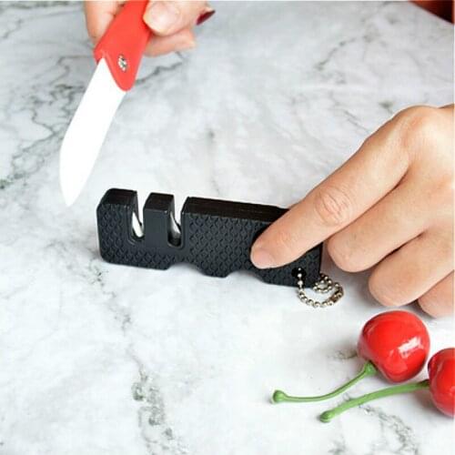 1PCS Portable Ceramic Rod Knife Sharpener Two-stage Tungsten Portable Butterfly Type Whetstone Sharpener Sharpening Knives Stone