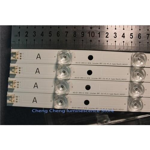 8Piece/Set TV Repair LED Backlight Strip For LG 47LY330C 47LY331C 47LY345C -ZA 47 inchs TV Backlight LED Bands Bars Lamps Strips
