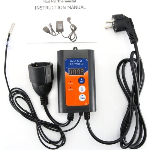 Heat Mat Thermostat Plastic Propagation Tray Hydroponic Horticulture Growing Equipment Heat Mat Temperature Controller