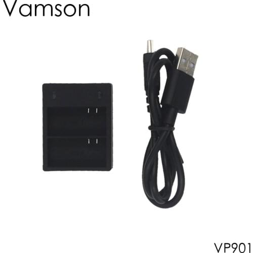 Vamson for GoPro 3 3+ Accessories USB Dual Battery Charger for Gopro Hero 3 3+ Action Camera VP901