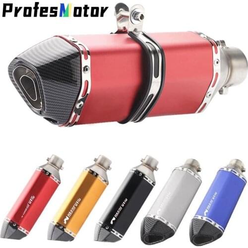 51mm Motorcycle Exhaust Pipe Modify Motocross Exhaust Muffler Moto Pipe For Yamaha Honda Kawasaki Ducati Slip-on ATV