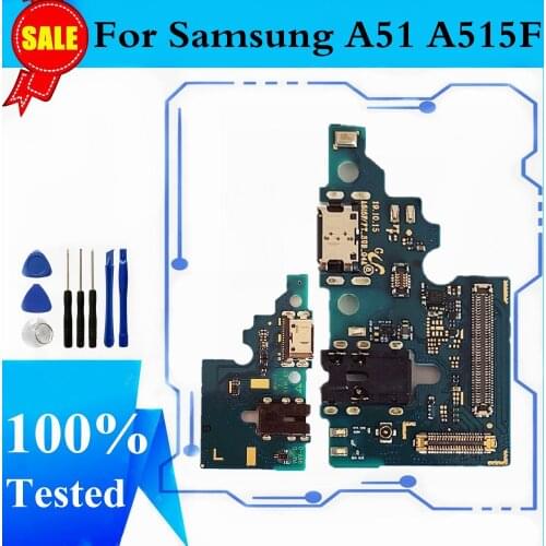 Charger Port Dock Board For Samsung Galaxy A51 A515 USB Charge Charging Board Port Dock Flex Cable For Samsung A51 Repair Parts