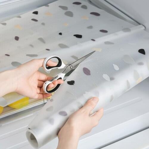 1 Roll Cuttable Drawer Pads Paper Kitchen Non-slip Anti-oil Cabinet Mats Refrigerators Moisture-proof Pad Home Kitchen Gadgets