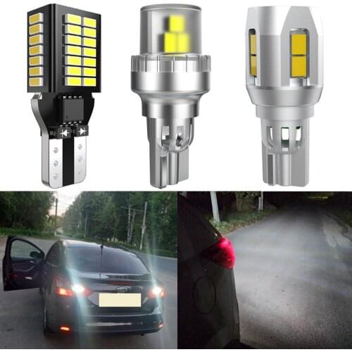 2x T15 W16W 921 Car Led Canbus Reverse Lamp Auto Car Reversing lights 12V White for citroen c4 picasso c3 c5 c1 c2 jumper c5 x7