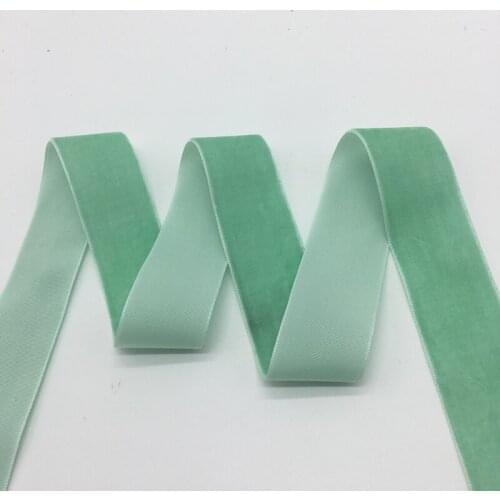 3 yards/lot 1"(25mm)Wide Cyan Velvet Ribbon Headband Clips Bow Wedding Decoration