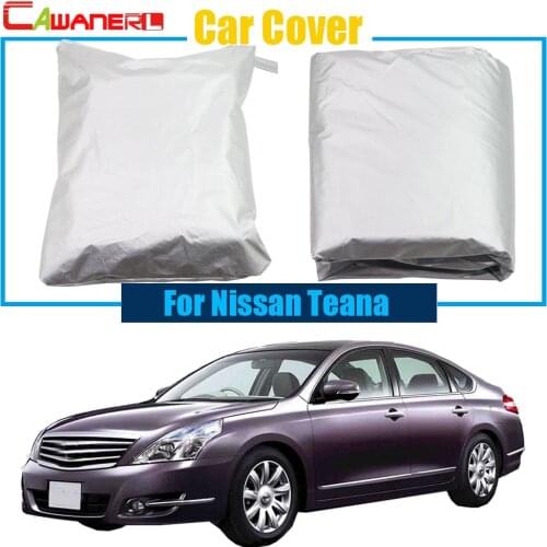 Cawanerl Car Cover Sun Snow Rain Resistant Protection Cover UV-Anti Sun Shade For Nissan Teana
