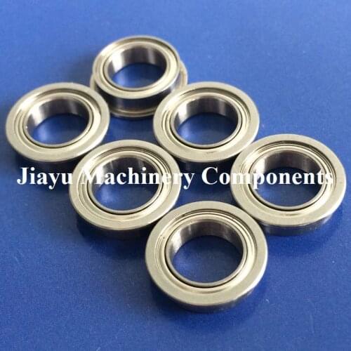 Free Shipping 50 PCS SMF128ZZ Flanged Bearings 8x12x3.5 mm Stainless Steel Flange Ball Bearings DDLF-1280ZZ