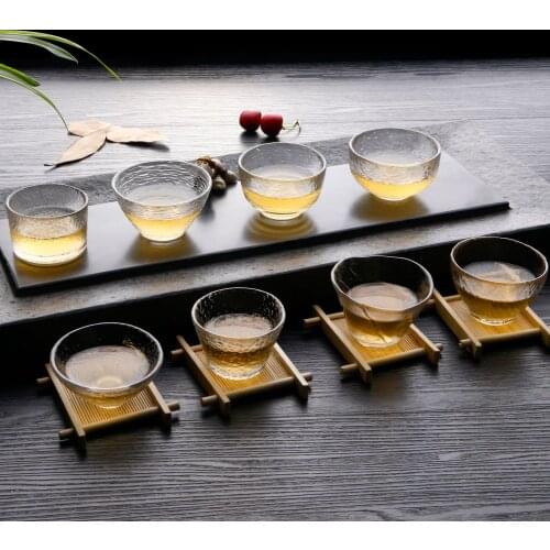 Manufacturers spot Kung Fu teacup household heat-resistant glass promotional creative gift tea set glass tea set tea cup