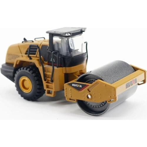 1815 HuiNa Alloy Road Roller Construction Toys Construction Vehicle Models 1:60 Scale Design