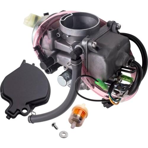 Carburetor + Base Cover Screw for Kawasaki PRAIRIE 300 KVF300B KVF300A 1999 2000 2001 2002