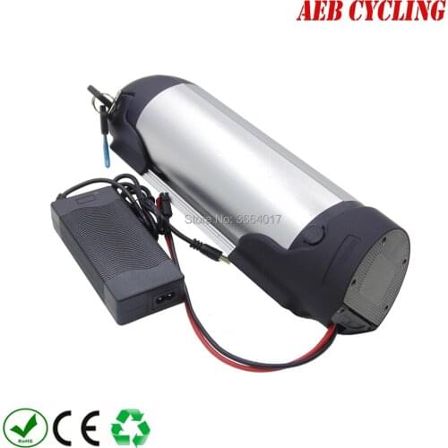 For beach cruiser electric bike bottle down tube 36V 16.5Ah high capacity Lithium ion ebike battery with charger