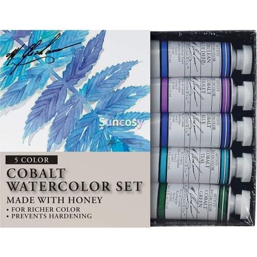M. Graham Tube Watercolor Paint Marinescape 5-Color Set,15ml
