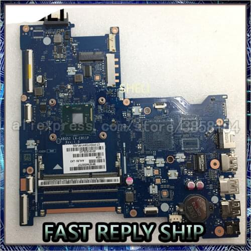 SHELI For HP 15-AC Laptop Motherboard 815249-001 815249-501 ABQ52 LA-C811P N3700