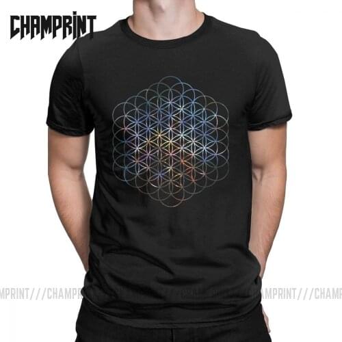 Carina Nebula Flower Of Life Mens T Shirts Sacred Geometry Magic Mandala Funny Tee Shirt Short Sleeve T-Shirt Cotton Plus Size