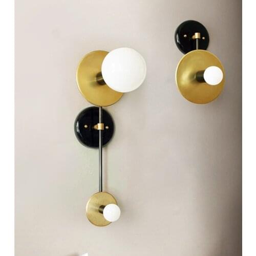 Nordic Minimalism Wall Lamp Designer Led Gold Mirror Light For Living Room Wall Modern Bedroom Bedside Room Wall Light Fixture
