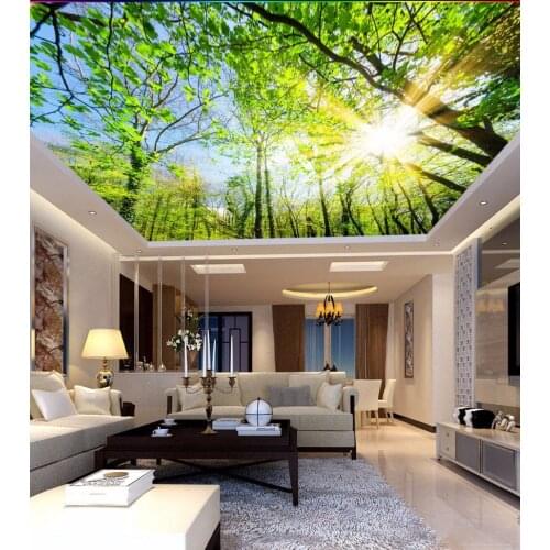 New 8d big tree Wallpaper Mural 3D Wall Mural Wall paper for Living Room sunshine 3d Wallcovering decorate