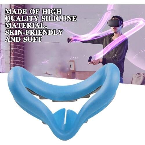 Glasses silicone eye mask For Oculus Quest 2 Anti-sweat silicone eye mask shading skin-friendly and J6S4