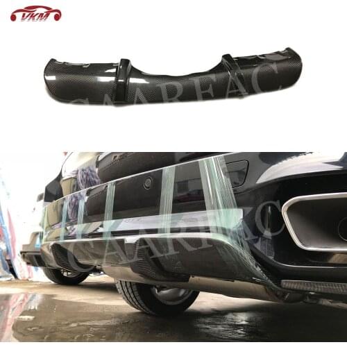Carbon Fiber Rear Lip Diffuser Spoiler Bumper Aprons For BMW X5 F15 M Sport 2014-2018 FRP MP Style Back Bumper Protector