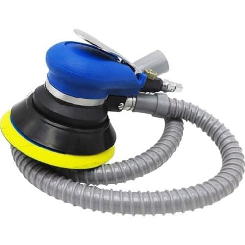 Pneumatic Sander Vacuum Air Sander Self-Vacuum Palm Orbital Sander Grinder Polisher Sanding Machine Tool 6'' 5" 10000rpm