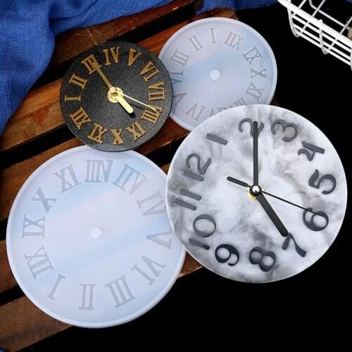 Silicone Molds For All Kinds Of Clocks For Easy Molding And Demolding Free Shipping Mirror Clock Epoxy Mold Makes