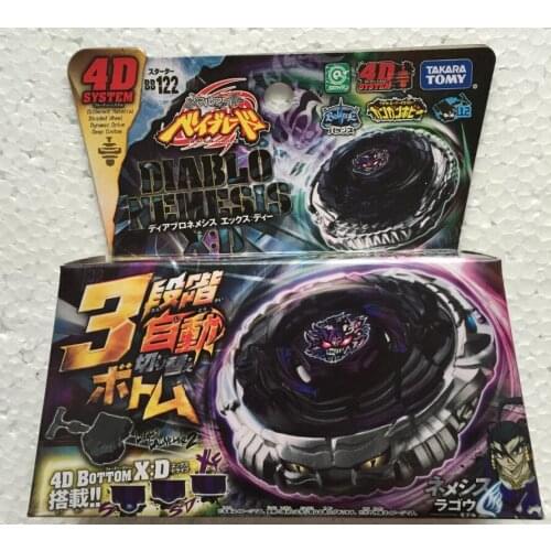 Takara Tomy Japanese Beyblade Metal Fight BB122 Diabl o Nemesis X:D 4D System