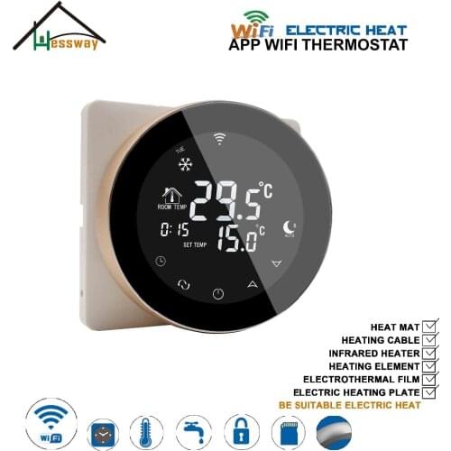 Electrothermal film central heating weekly programmable underfloor heating thermostat wireless WIFI for electric floor heating